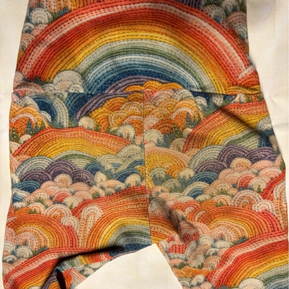 Small Shop Handmade Colorful Rainbow Patterned Kids Flair Bottoms - Picture 4 of 4